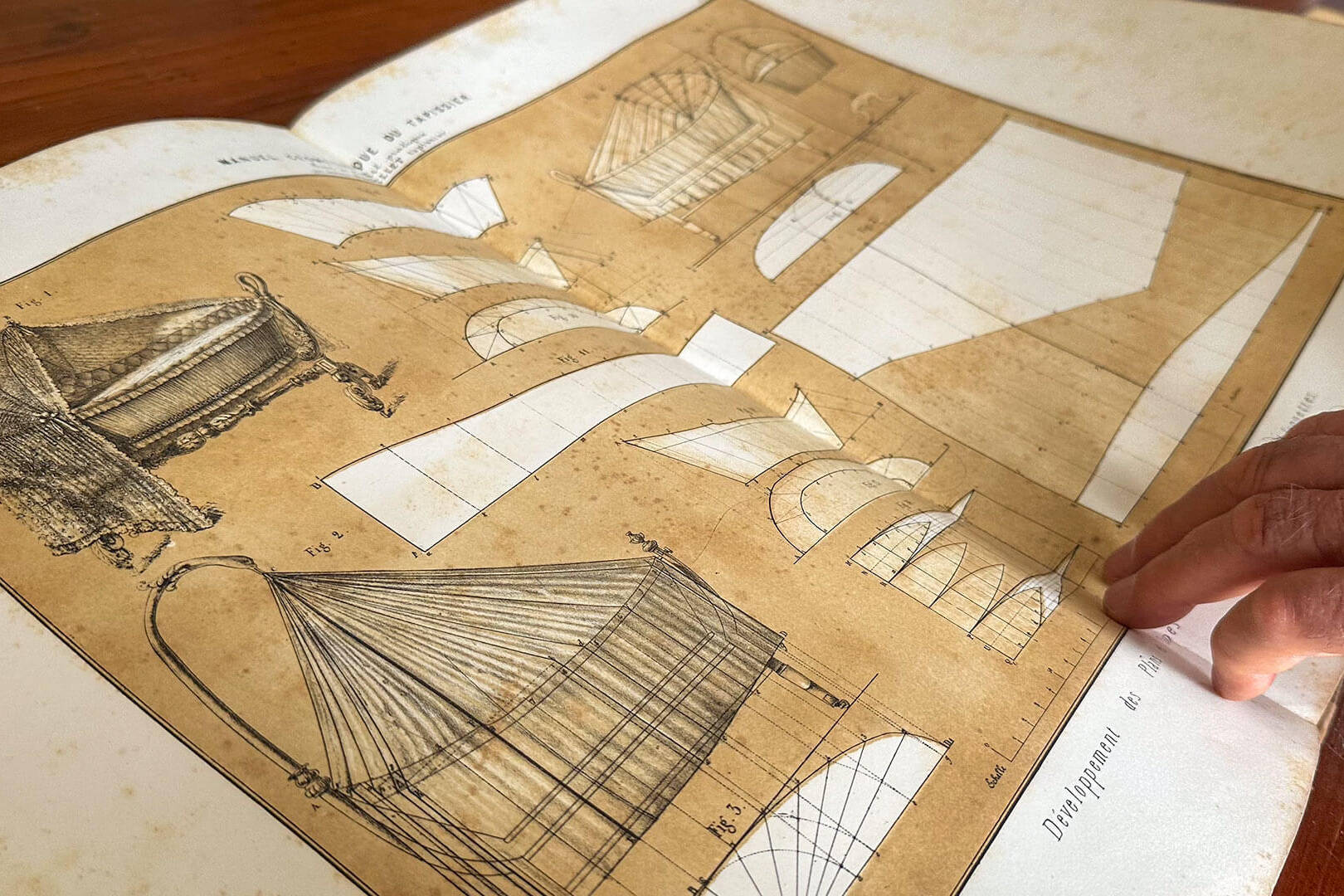 Disegno di un progetto di una culla