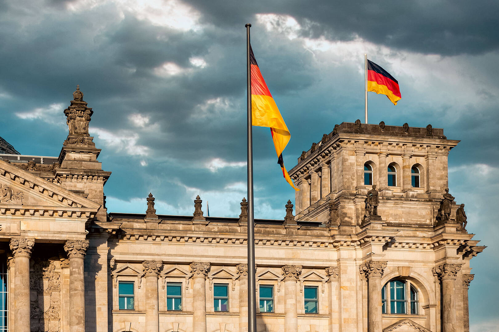 Facciata esterna dell'ambasciata italiana a Berlino