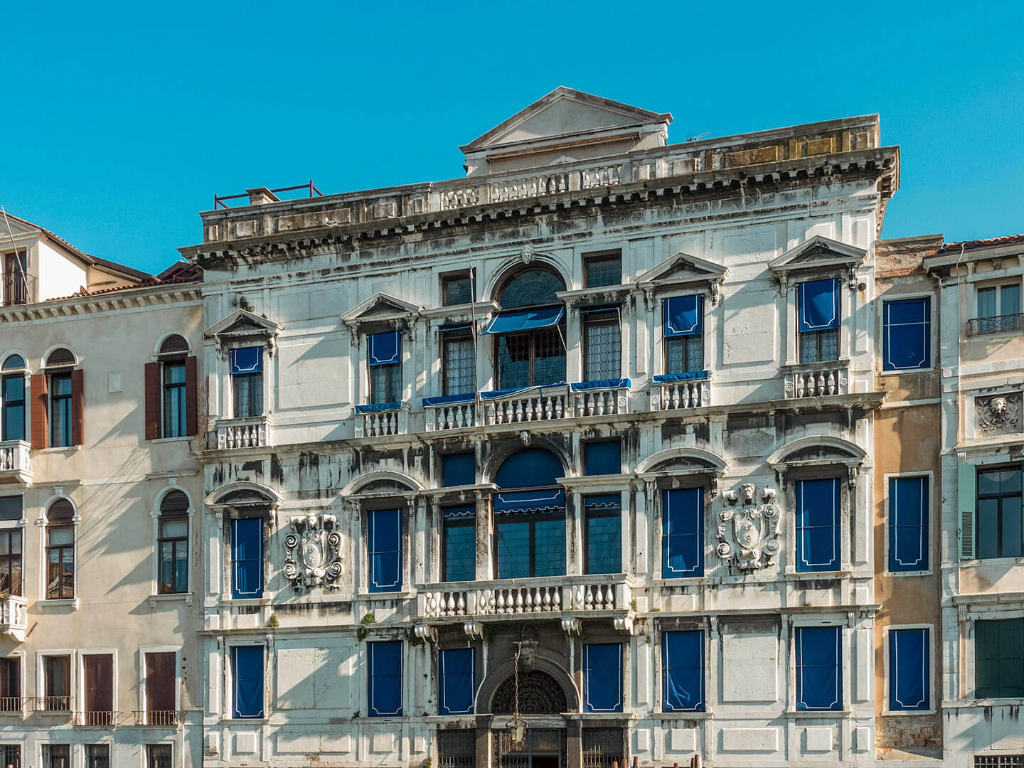 Facciata frontale di palazzo Mocenigo