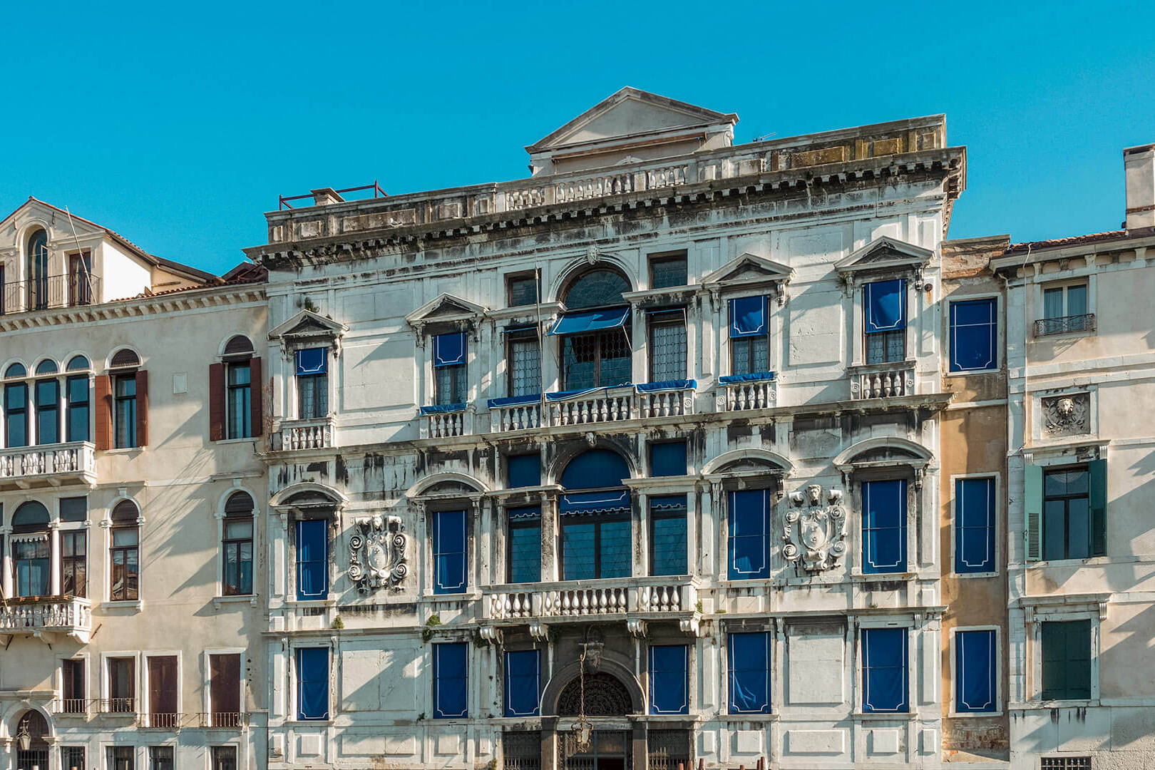 Facciata frontale di palazzo Mocenigo